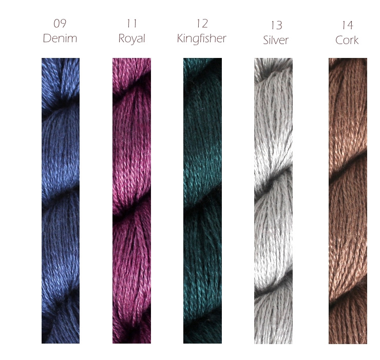 Farbkarte Lotus Yarns Silky Cashemere Fingering