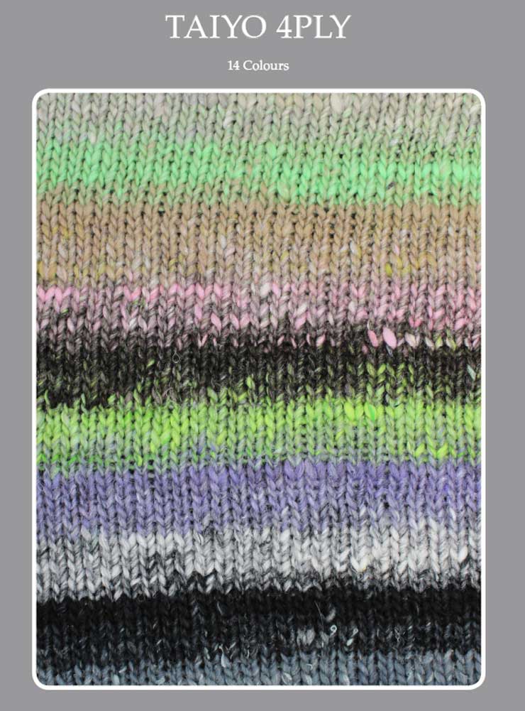 Farbkarte Noro Taiyo 4Ply Farbkarte Noro Taiyo 4Ply Maschenbild