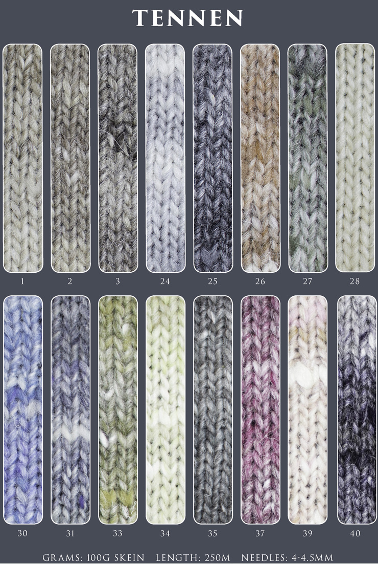 Farbkarte Noro Tennen