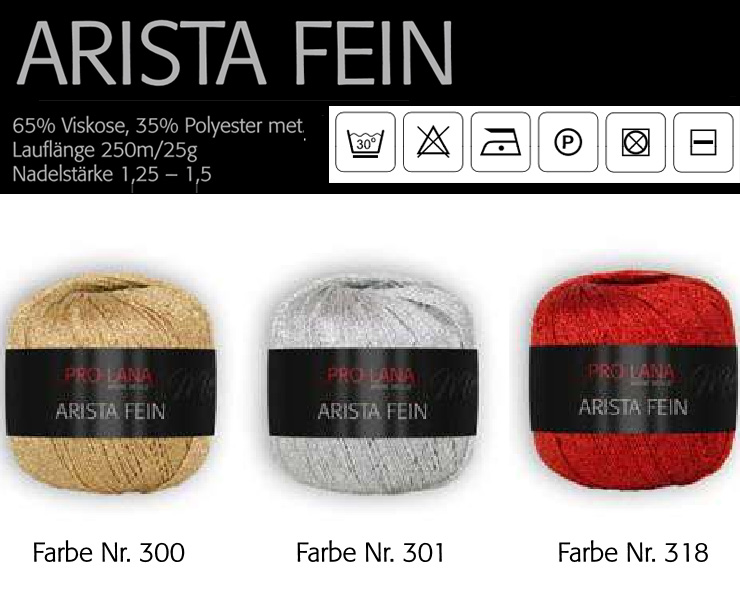 Farbkarte Pro Lana Arista fein