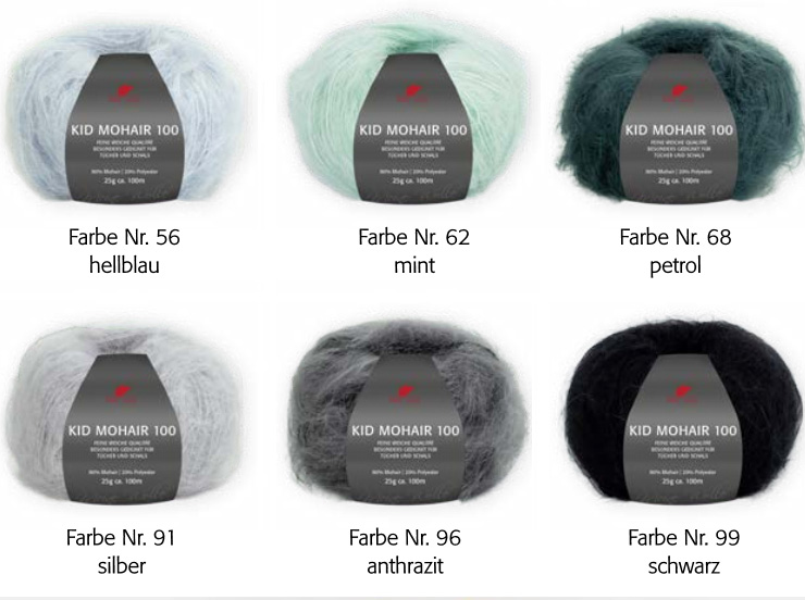Farbkarte Pro Lana Kid Mohair 100