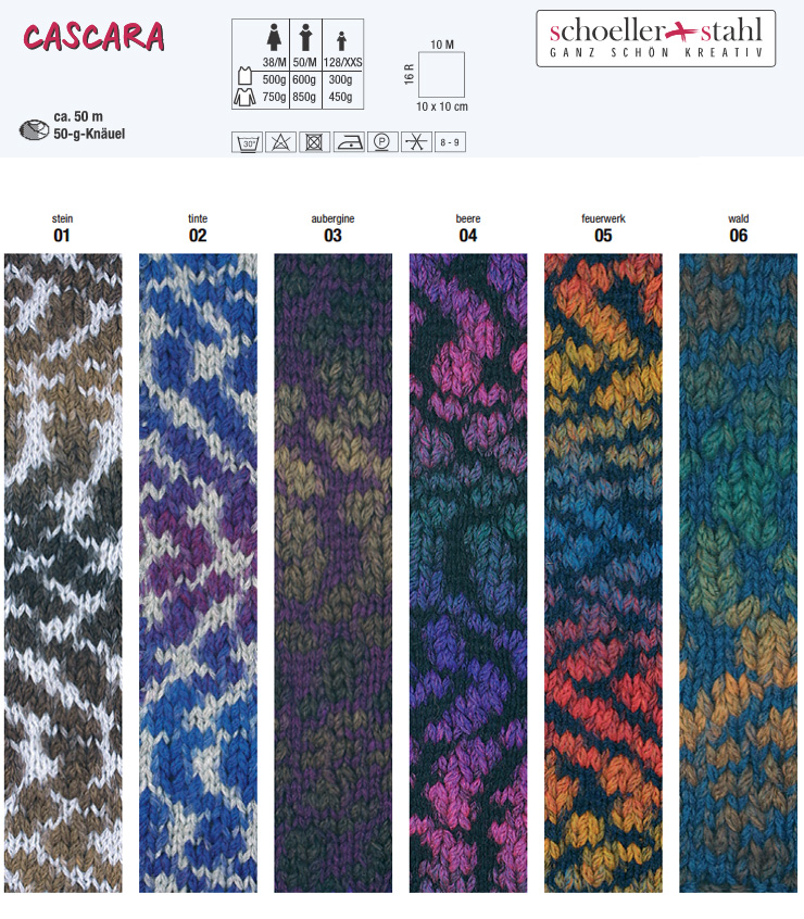 Farbkarte Schoeller + Stahl Cascara