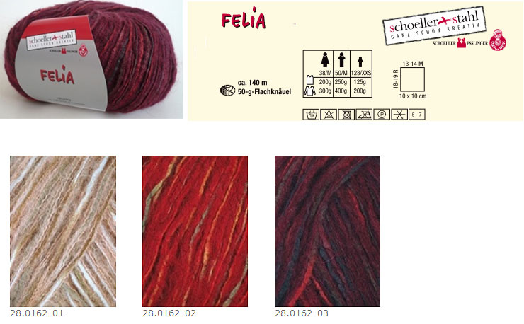 Farbkarte Schoeller + Stahl Felia