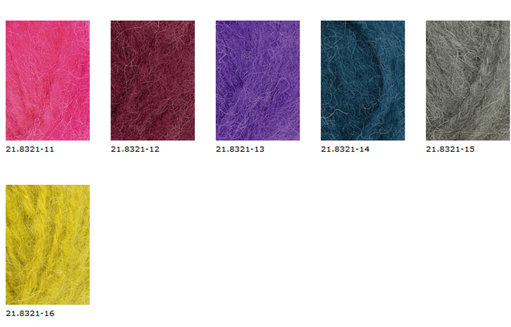 Farbkarte Austermann Alpaca Fluffy Farbkarte Austermann Alpaca Fluffy