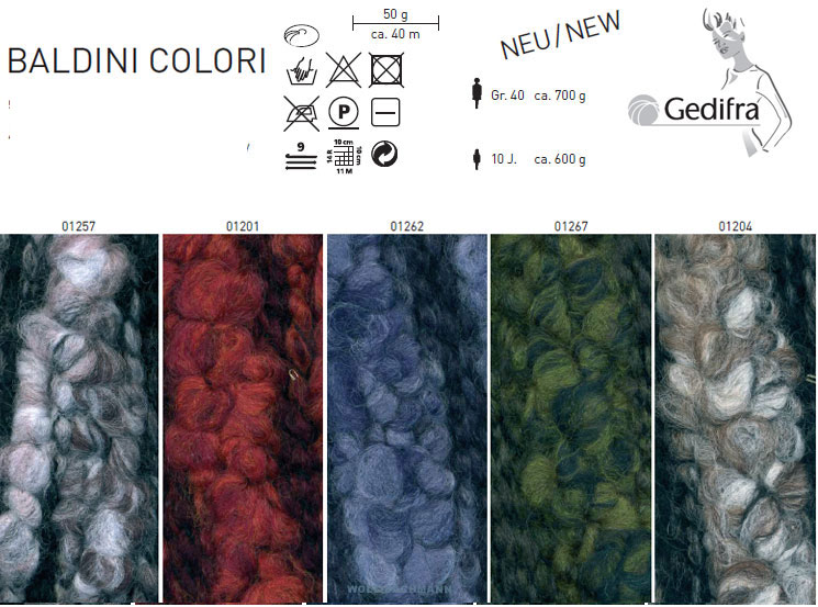 Farbkarte Gedifra Baldini Colori