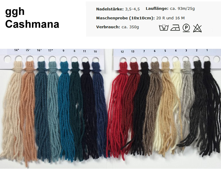 Farbkarte ggh Cashmana Farbkarte ggh Cashmana