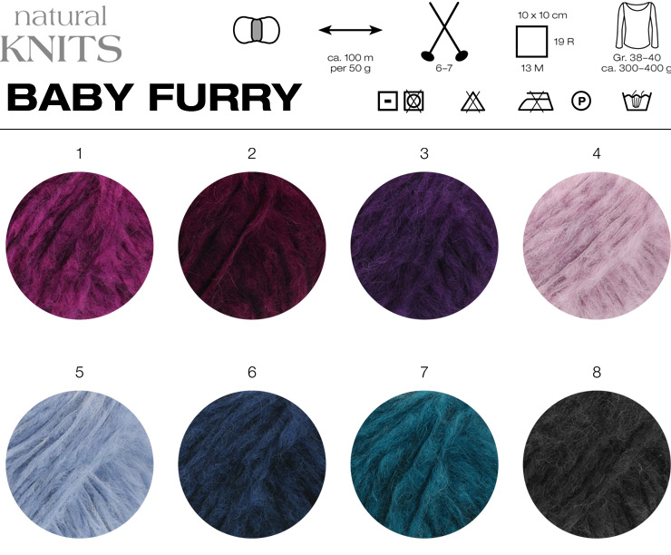 Farbkarte Lana Grossa Baby Furry (Natural Knits)