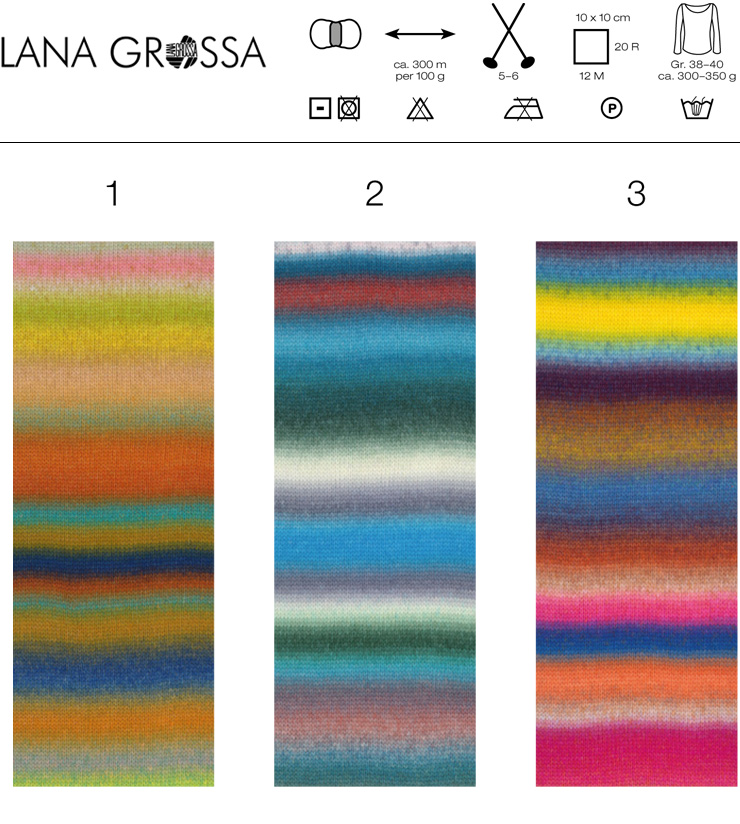Farbkarte Lana Grossa Candy (We Care)