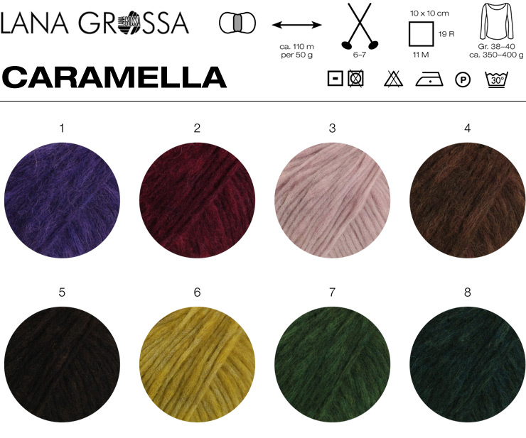 Farbkarte Lana Grossa Caramella