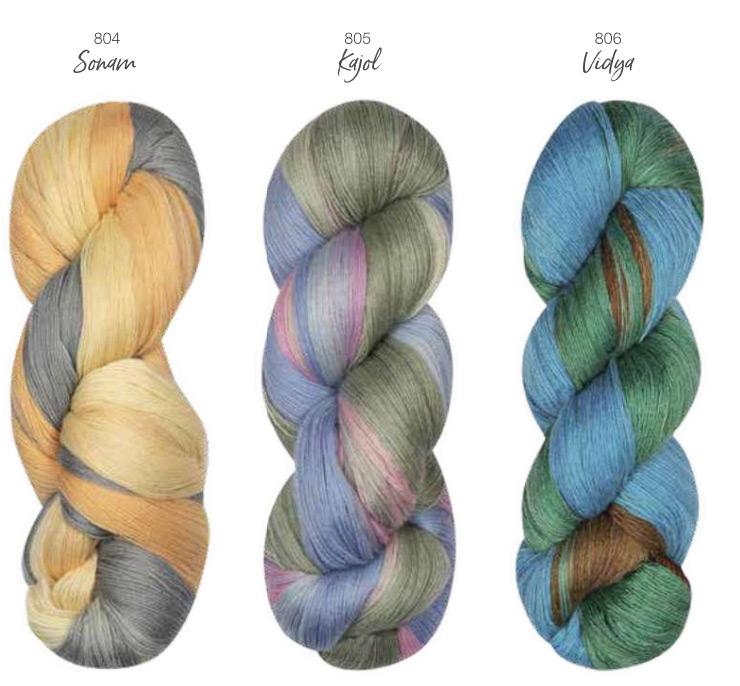 Farbkarte Lana Grossa Cool Wool Lace Hand-dyed