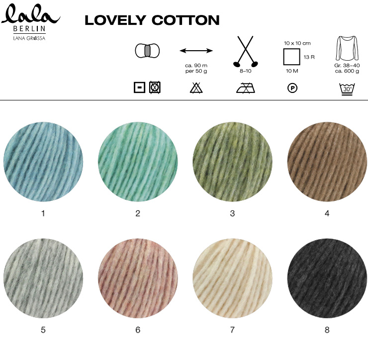 Farbkarte Lana Grossa Lala Berlin Lovely Cotton Farbkarte Lana Grossa Lala Berlin Lovely Cotton