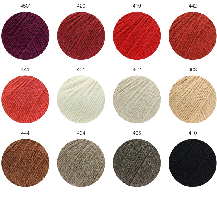 Farbkarte Lana Grossa Landlust Alpaka Merino 160