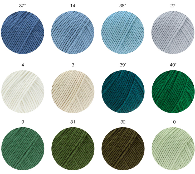 Farbkarte Lana Grossa Landlust Baumwolle (GOTS)