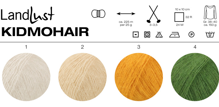 Farbkarte Lana Grossa Landlust Kidmohair