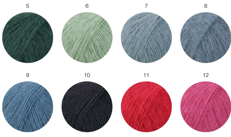 Farbkarte Lana Grossa Landlust Kidmohair