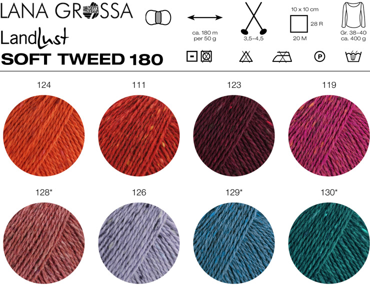 Farbkarte Lana Grossa Landlust Soft Tweed 180