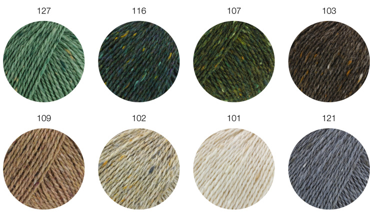 Farbkarte Lana Grossa Landlust Soft Tweed 180