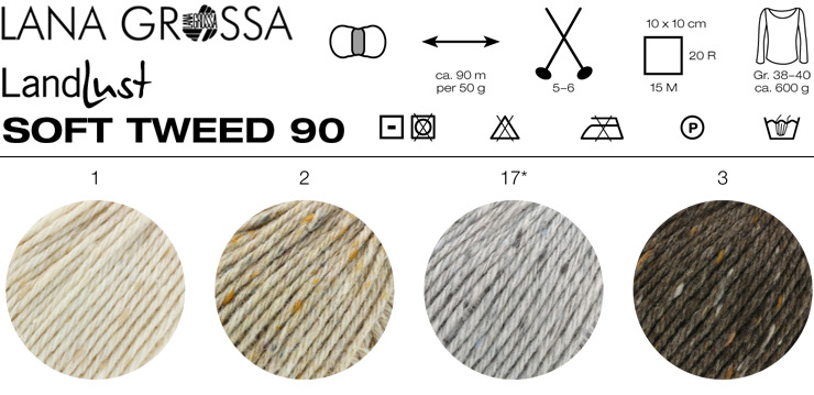 Farbkarte Lana Grossa Landlust Soft Tweed 90 Farbkarte Lana Grossa Landlust Soft Tweed 90