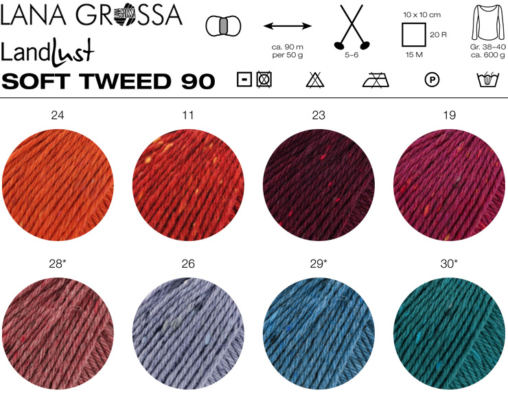 Farbkarte Lana Grossa Landlust Soft Tweed 90