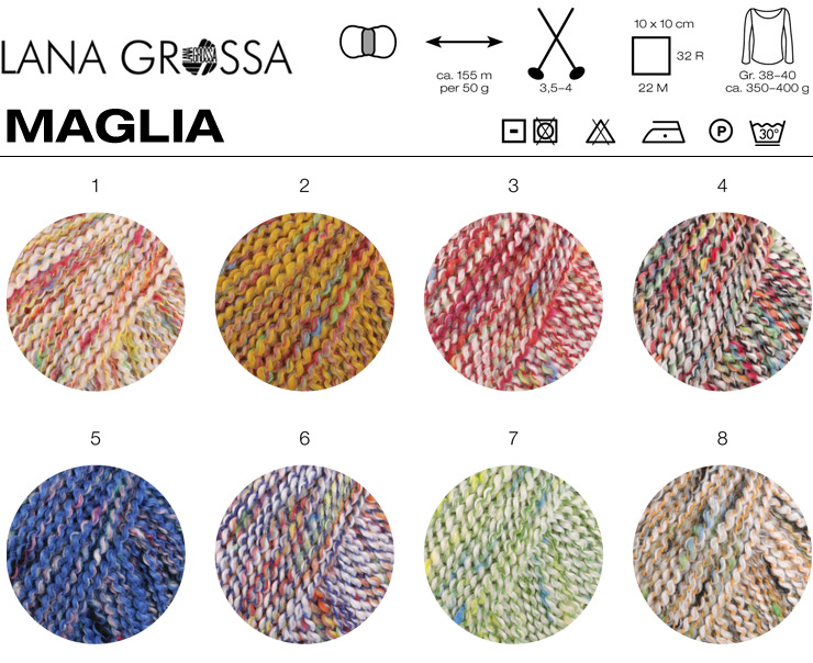 Farbkarte Lana Grossa Maglia
