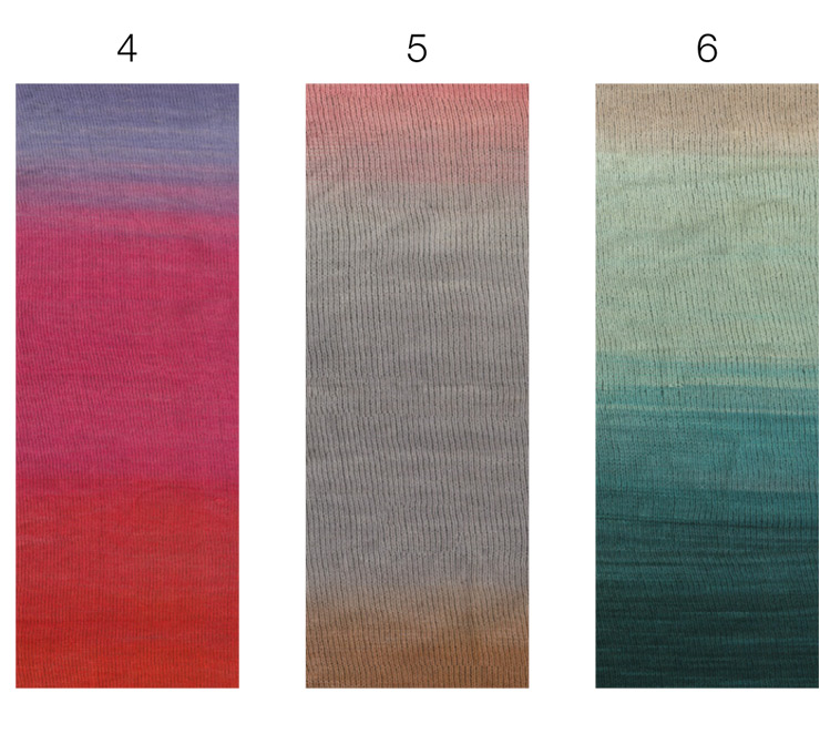 Farbkarte Lana Grossa Merino Lace Aquarell