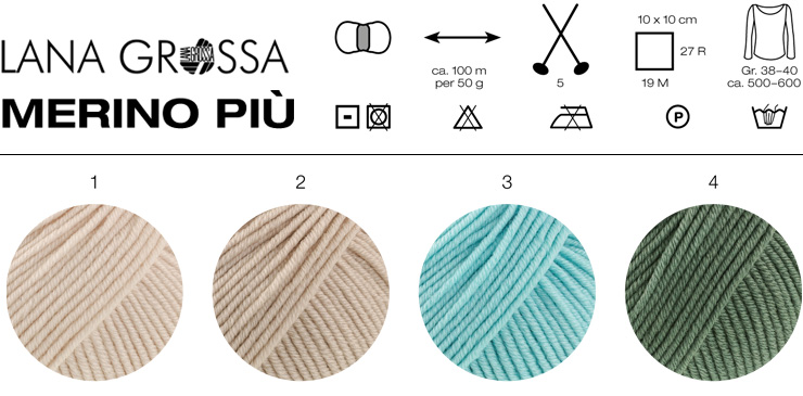 Farbkarte Lana Grossa Merino Piu