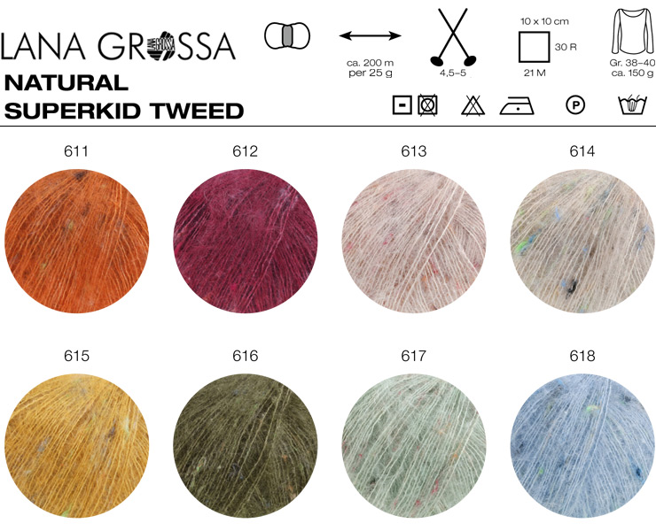 Farbkarte Lana Grossa Natural Superkid Tweed