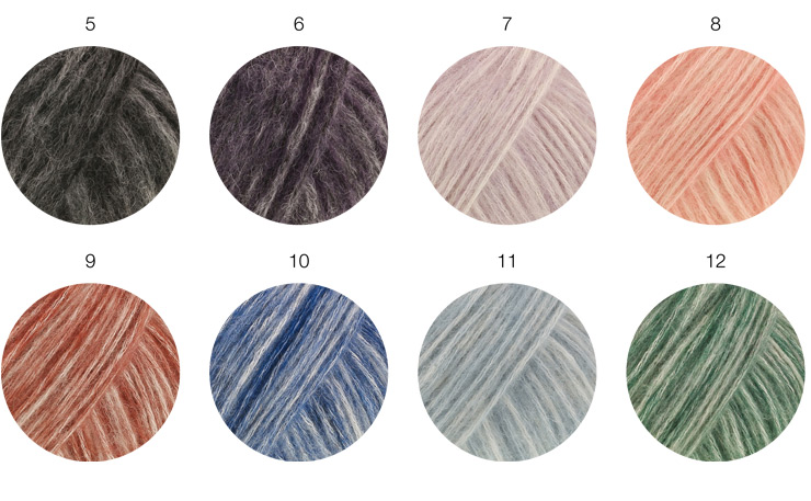 Farbkarte Lana Grossa Pelo Cashmere (Natural Knits)