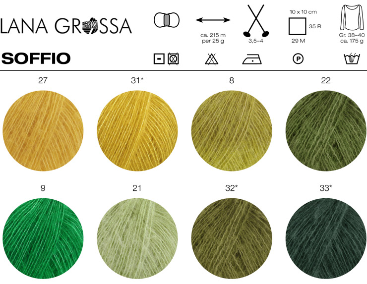 Farbkarte Lana Grossa Soffio