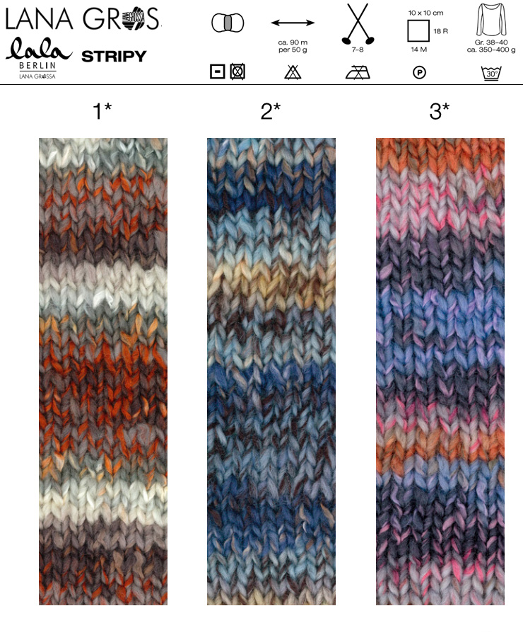 Farbkarte Lana Grossa Stripy (Lala Berlin) Farbkarte Lana Grossa Stripy (Lala Berlin)
