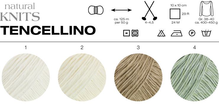 Farbkarte Lana Grossa Natural Knits Tencellino