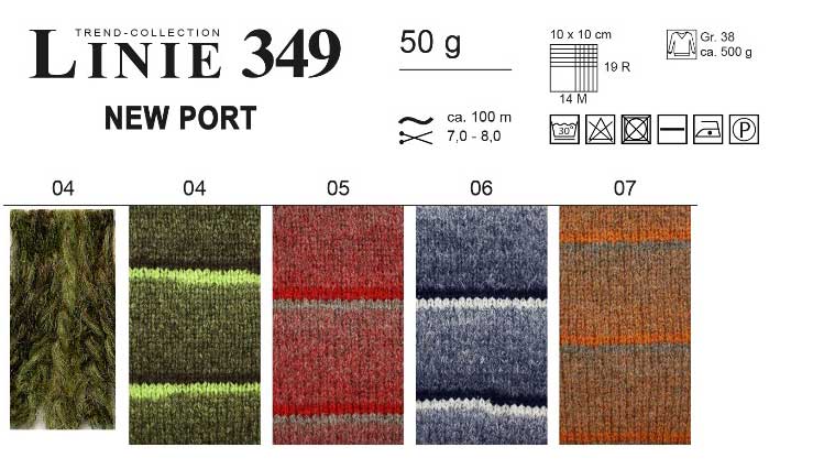 Farbkarte ONline LINIE 349 New Port Farbkarte ONline LINIE 349 New Port
