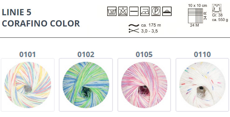 Farbkarte ONline LINIE 5 Corafino Color Farbkarte ONline LINIE 5 Corafino Color
