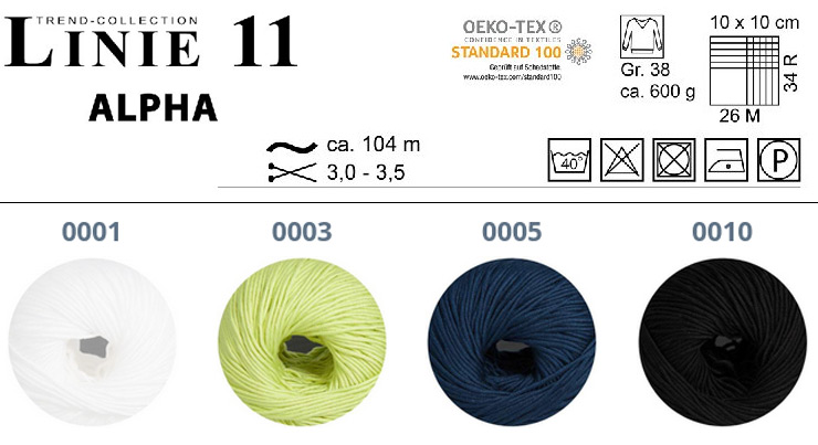 Farbkarte ONline LINIE 11 Alpha