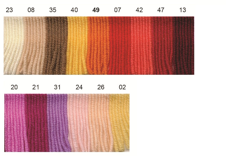 Farbkarte ONline LINIE 16 Starwool Light Farbkarte ONline LINIE 16 Starwool Light