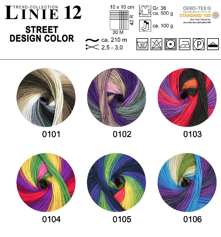 Farbkarte ONline LINIE 12 Street Design Color Farbkarte ONline LINIE 12 Street Design Color