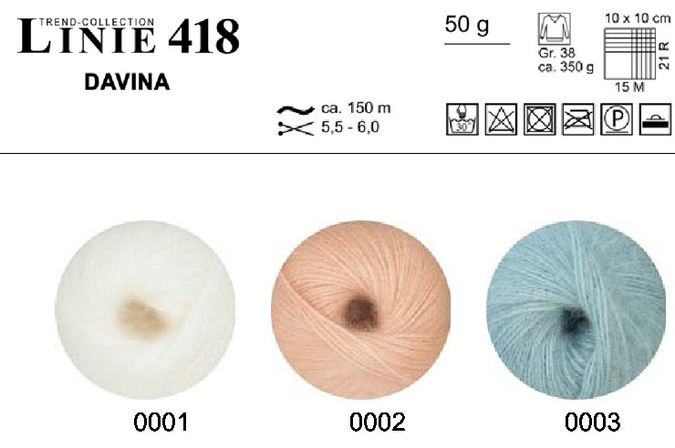 Farbkarte ONline LINIE 418 Davina