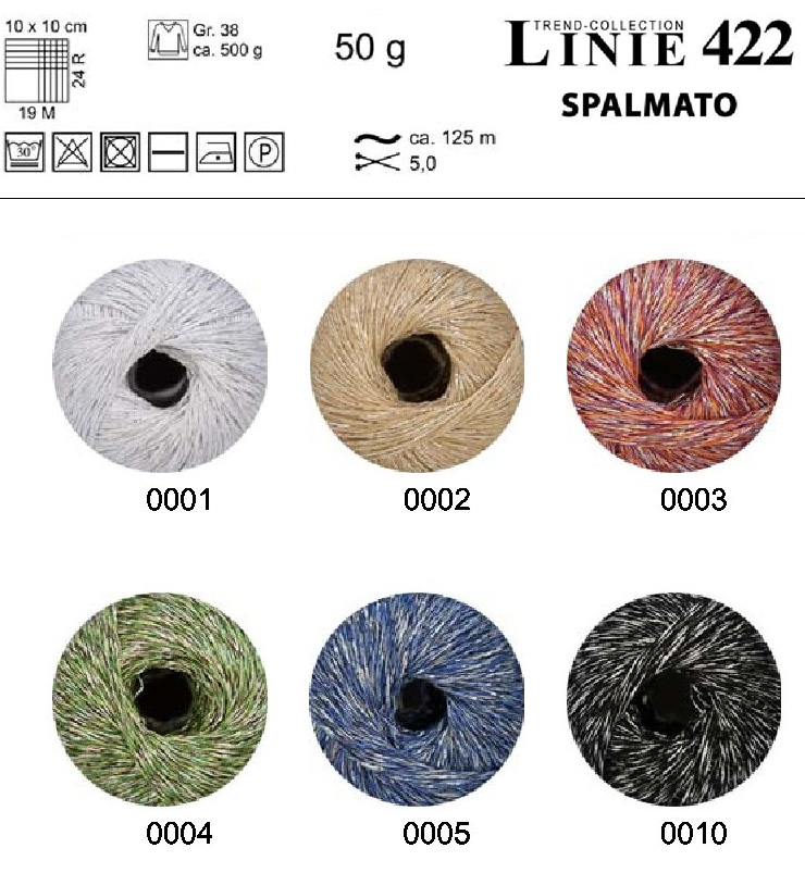 Farbkarte ONline LINIE  422 Spalmato