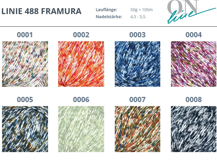 Farbkarte ONline Linie 488 Framura Farbkarte ONline Linie 488 Framura