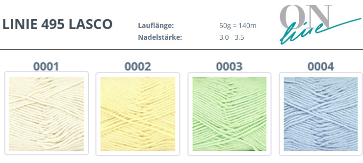 Farbkarte ONline Linie 495 Lasco
