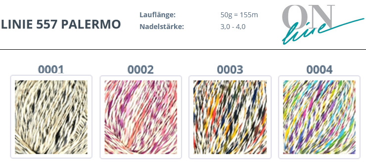 Farbkarte ONline Linie 557 Palermo