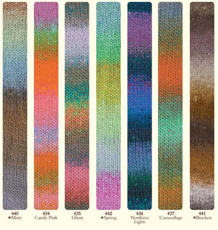 Farbkarte Rowan Colourscape Chunky