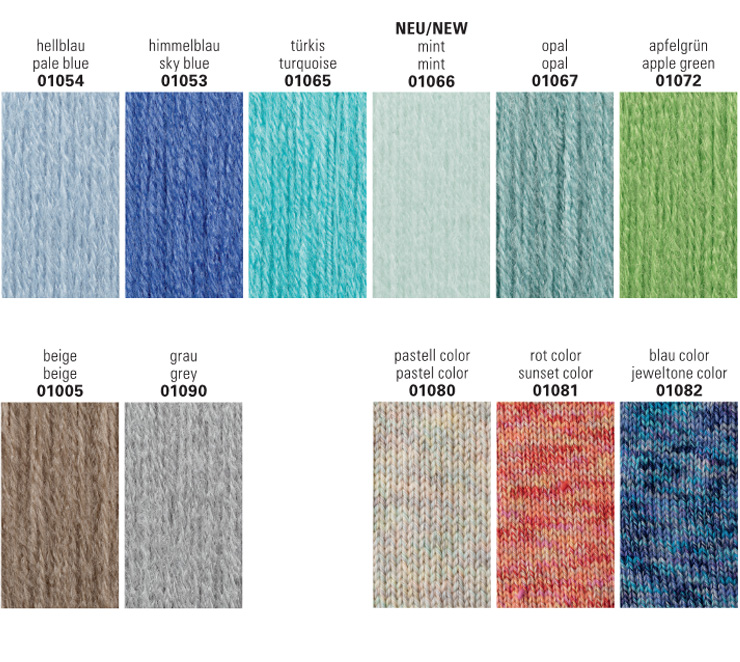 Farbkarte Schachenmayr Baby Smiles Merino Wool Farbkarte Schachenmayr Baby Smiles Merino Wool