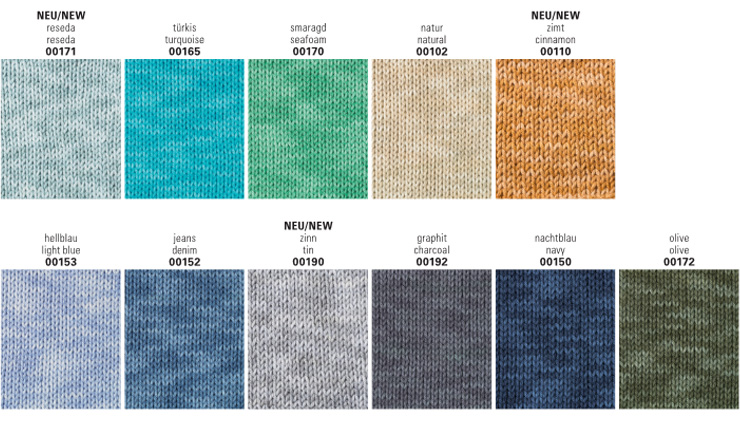 Farbkarte Schachenmayr Catania Denim Farbkarte Schachenmayr Catania Denim