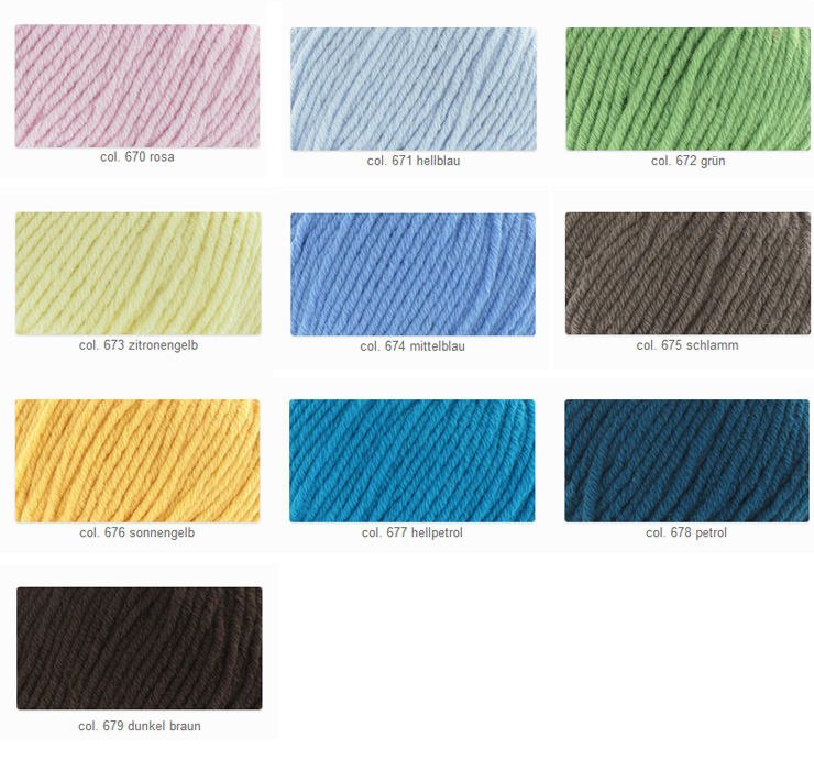 Farbkarte Schulana Cashmere-Trend Farbkarte Schulana Cashmere-Trend